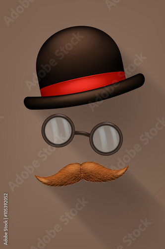 mustzhe glasses hat