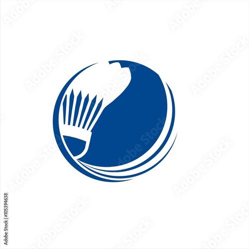 Badminton Shuttlecock Logo Template