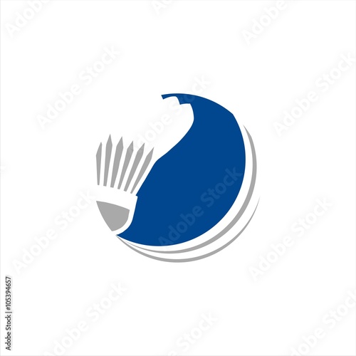 Badminton Shuttlecock Logo Template