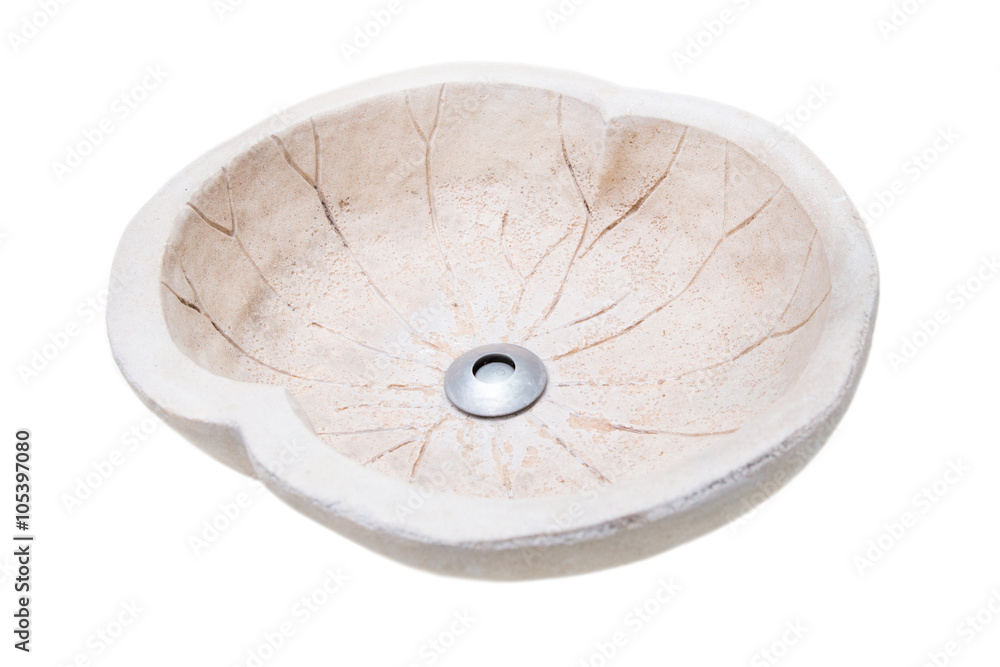 Obraz premium Bathroom sink isolated on white