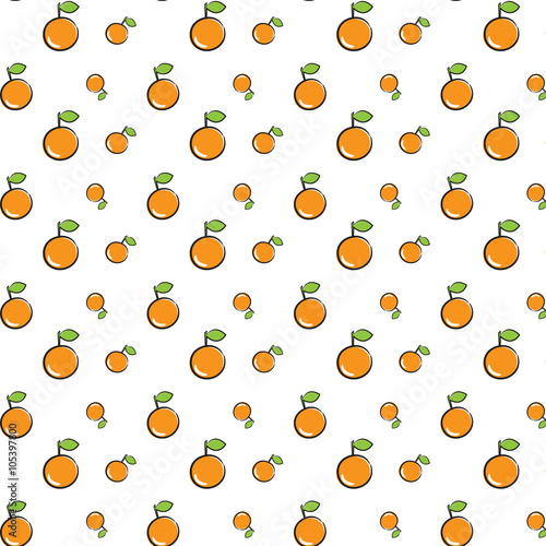 Fototapeta Naklejka Na Ścianę i Meble -  Orange seamless pattern