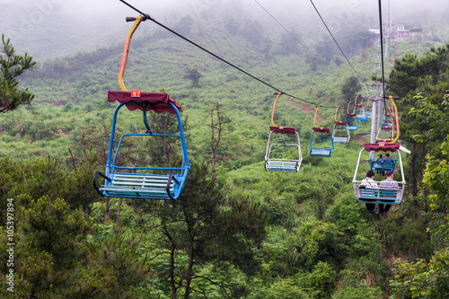 Cable car on Yao Mountain