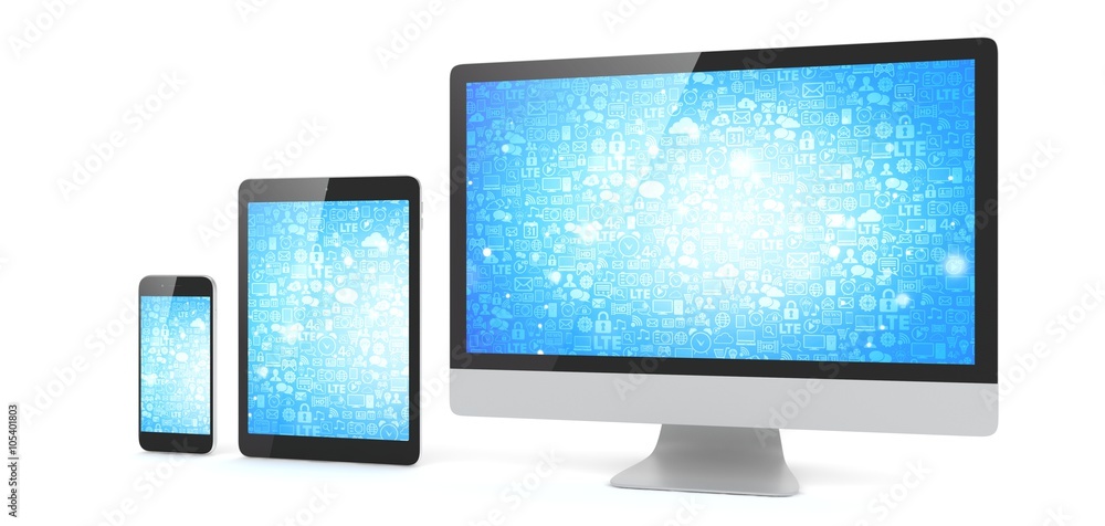 Responsive web design, laptop, smartphone, tablet, computer, display Responsive web design, laptop, smartphone, tablet, computer, display