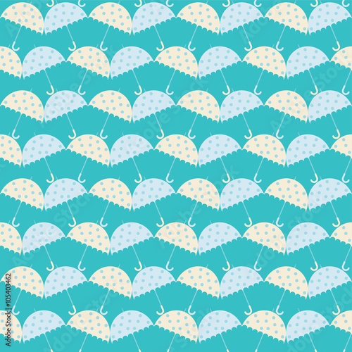 Seamless vector background with decorative umbrellas. Print. Cloth design, wallpaper.