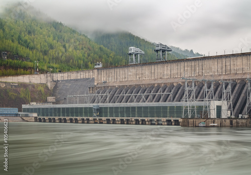 Wallpaper Mural Fog Over the Hydroelectric Power Station Torontodigital.ca