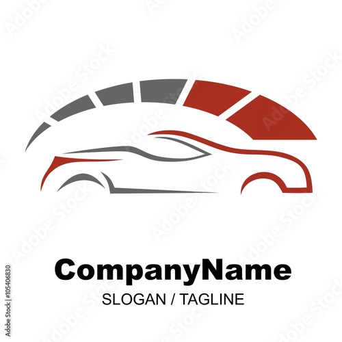 car race logo icon Vector