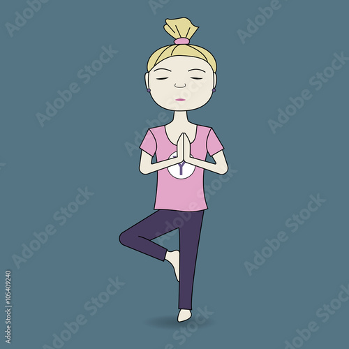 yoga pose girl