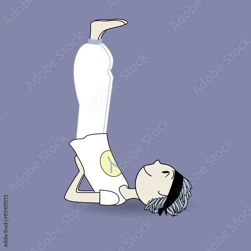 yoga pose boy