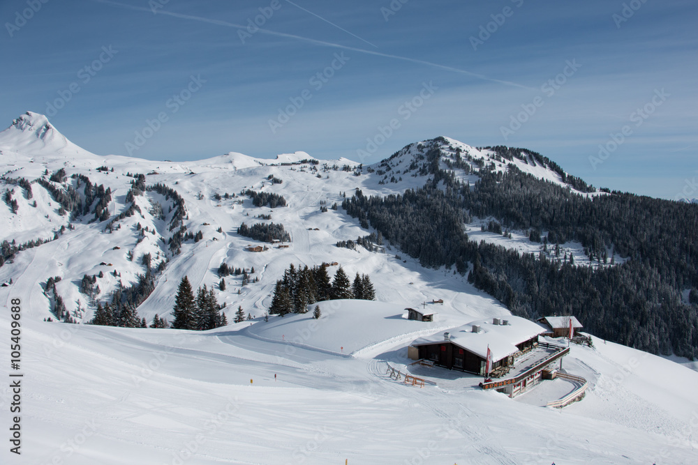 Skigebiet Damüls im Bregenzer Wald