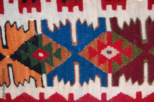 traditional  textile colors of macedonia , texture