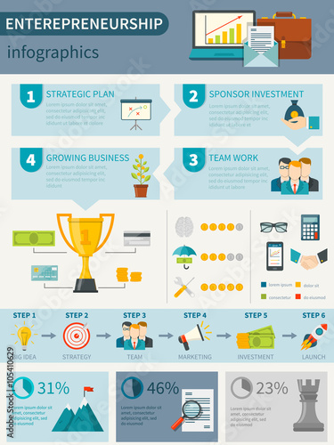 Entrepreneurship Infographics Poster