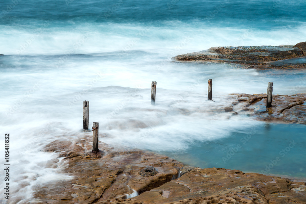South Coogee, NSW long exposure seascape