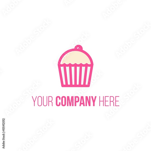cupcake logo icon Vector