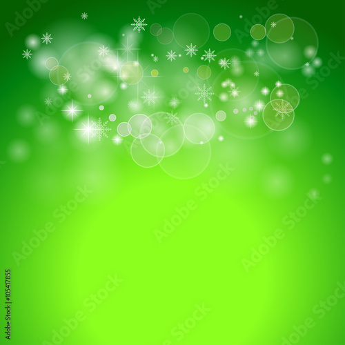 Green vector bokeh background