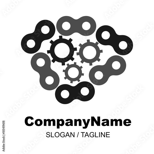 moto race logo icon Vector
