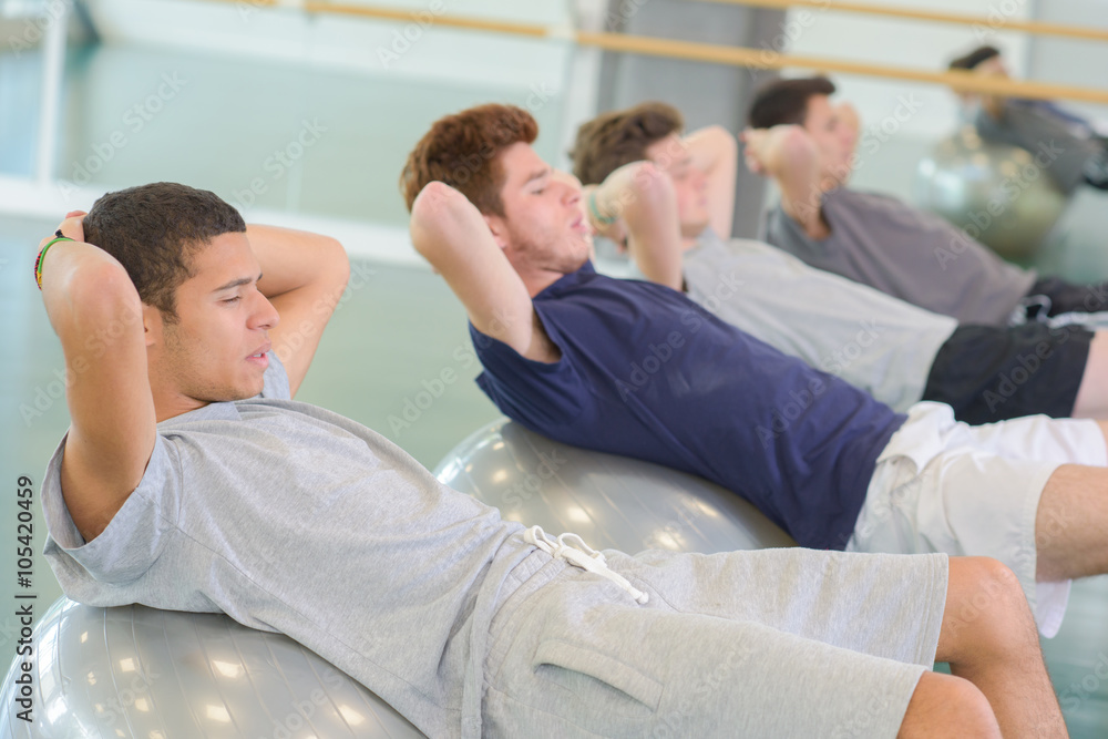 young man exercising young man exercising