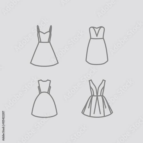 Set of women s dresses