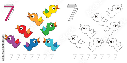 Tracing worksheet for figure 7