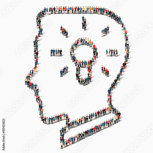 people  head light idea