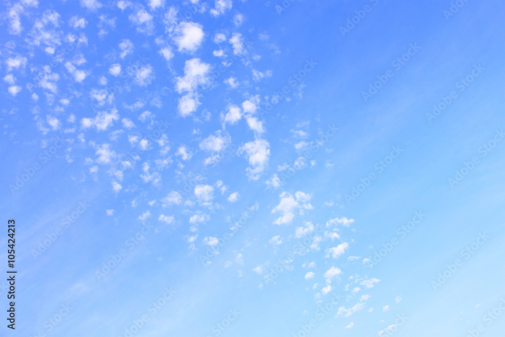 Fuzzy clouds on blue sky Fuzzy clouds on blue sky