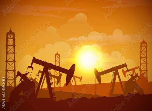 Oil Field Poster