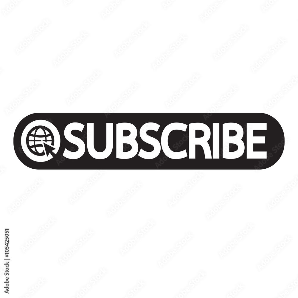Subscribe icon symbol Illustration design