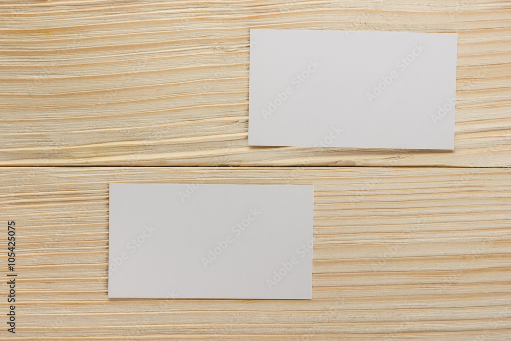 White blank business visit card, gift, ticket, pass, present clo White blank business visit card, gift, ticket, pass, present clo