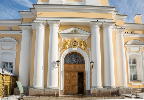 Detail of the gate Prince Vladimir Cathedral in Saint-Petersburg, Russia