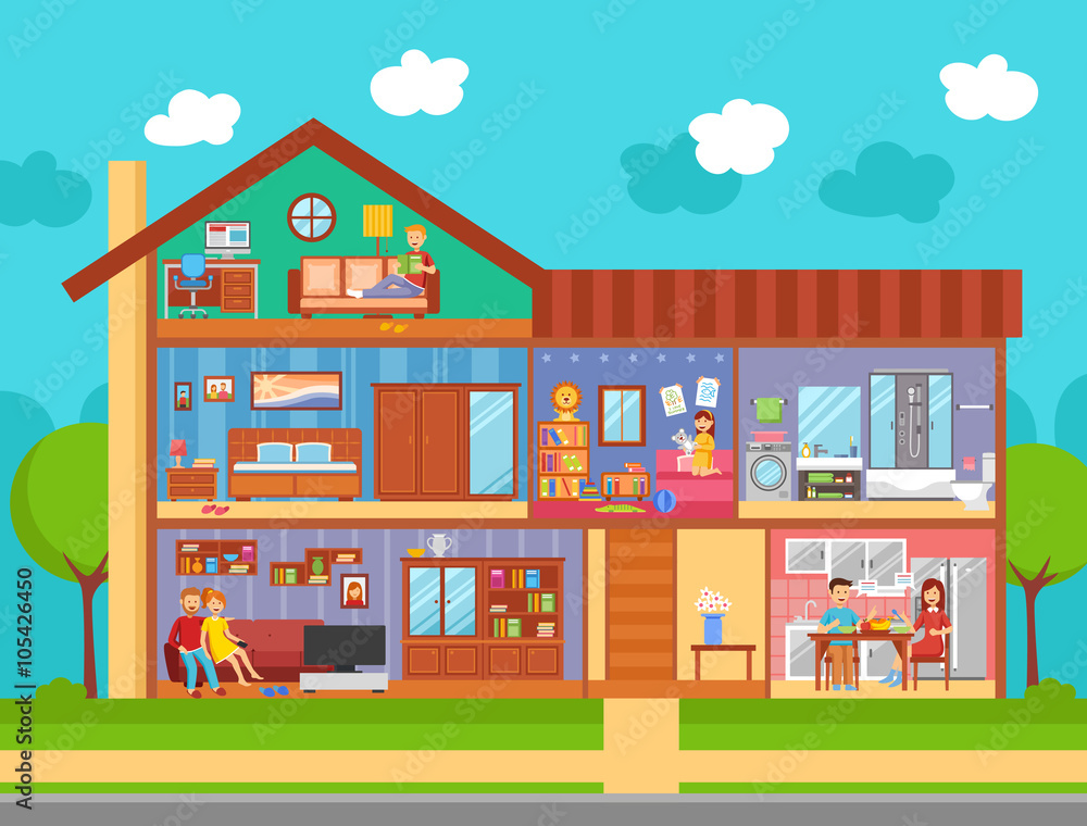 Family Home Interior Design Concept Family Home Interior Design Concept