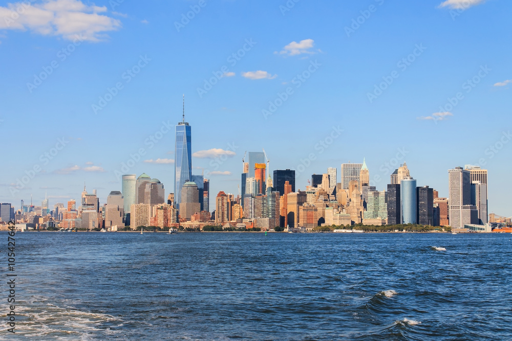 Manhattan Skyline over Hudson River