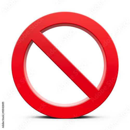 Red No sign