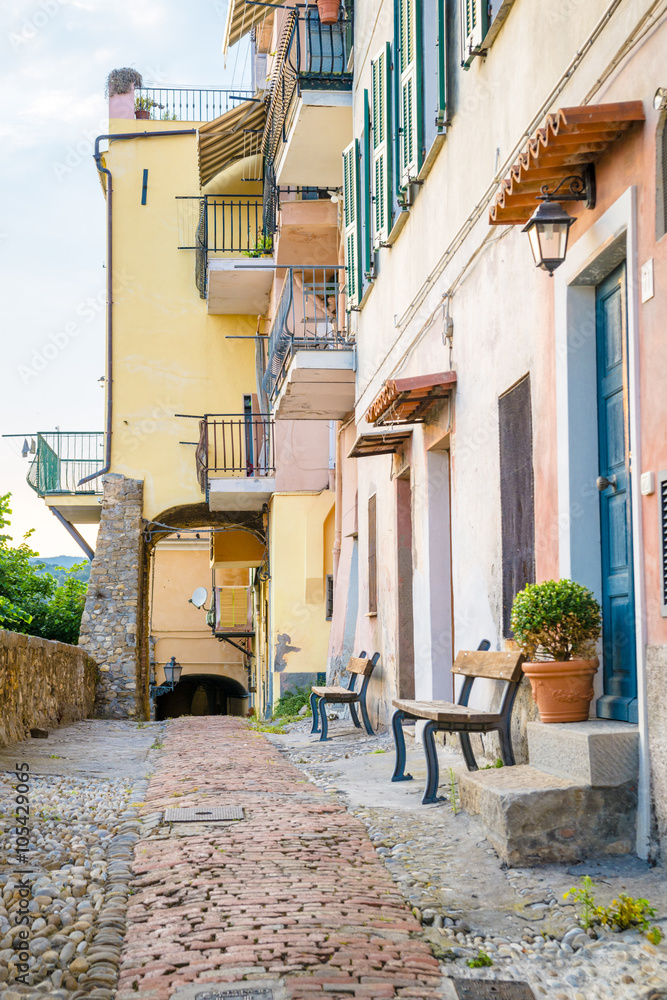 Obraz premium Bordighera old town, Italy