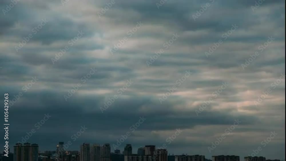 Sunset Sky in the Background of the City Sunset Sky in the Background of the City