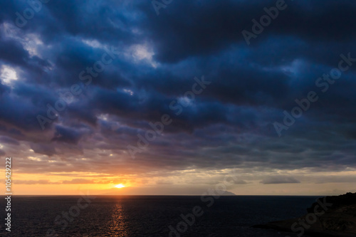 Tenerife landscape - Costa Adeje sunset