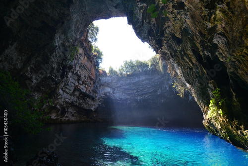 Melissani cave, Kefalonia photo