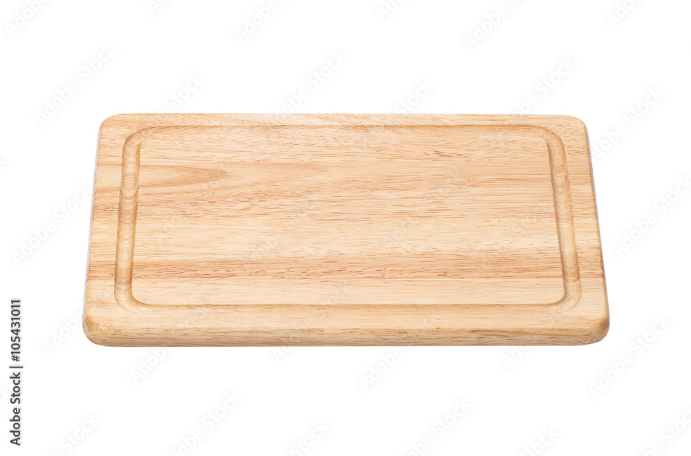 Wooden cutting board isolated on white Wooden cutting board isolated on white