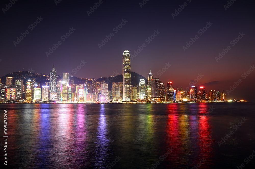 Obraz premium Hong Kong at night