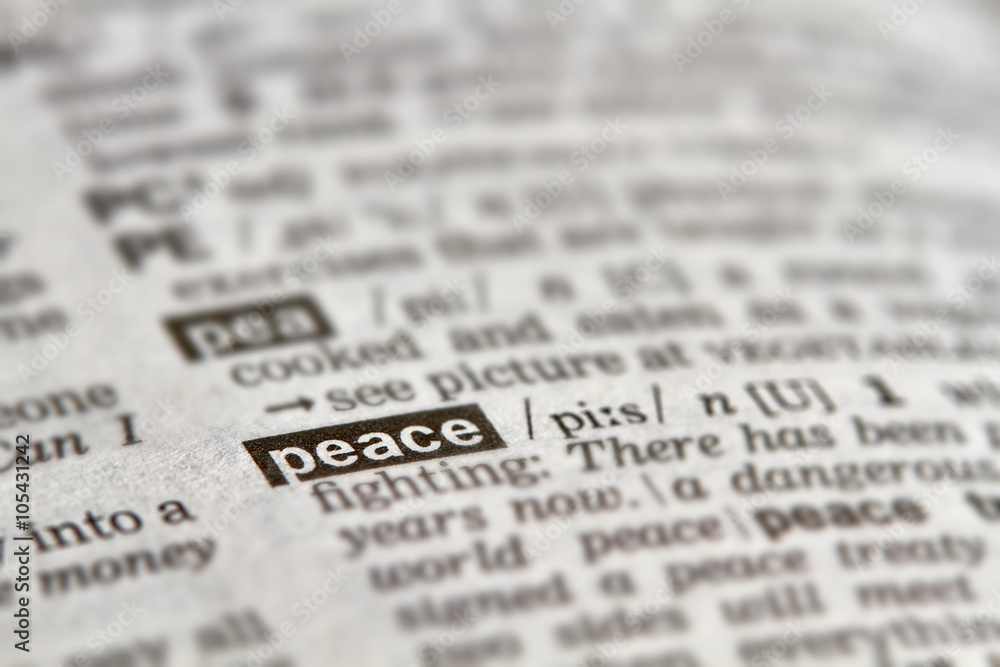 Peace Word Definition Text Peace Word Definition Text