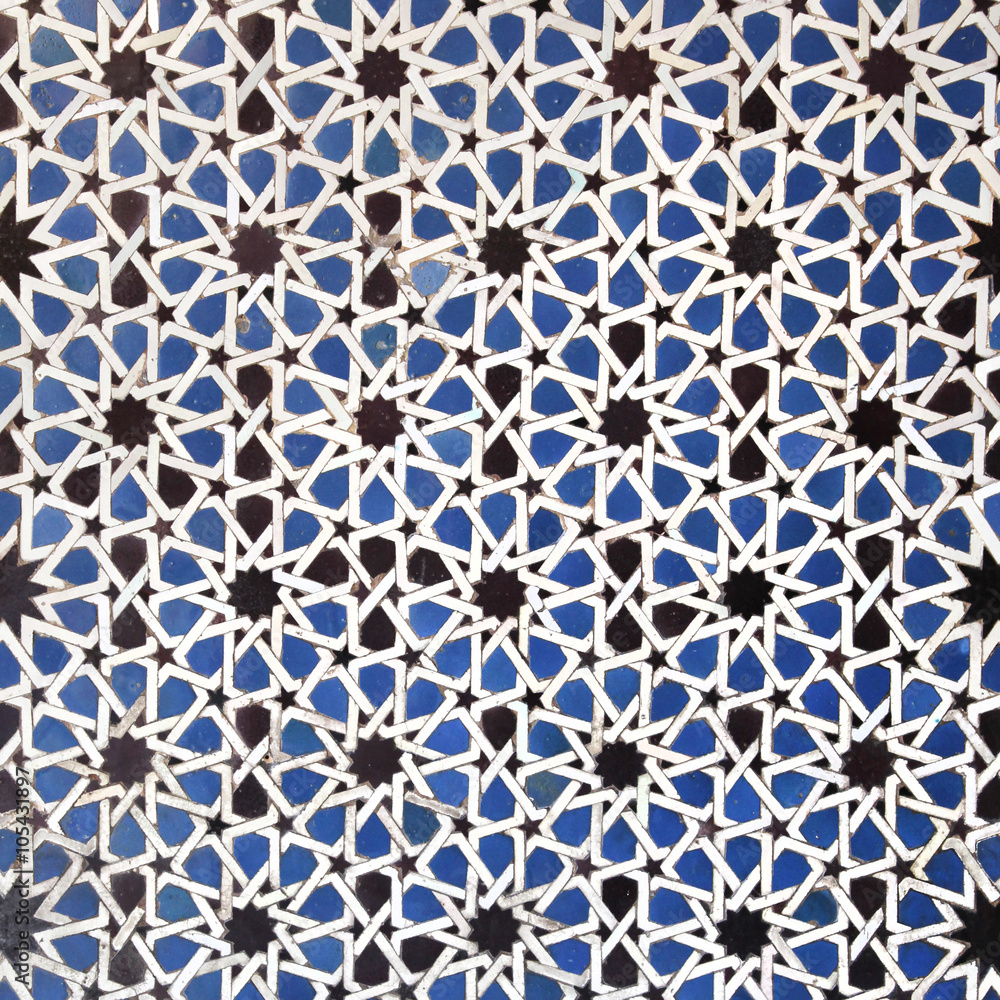 Arabic tile background