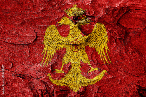 Byzatine eagle flag photo