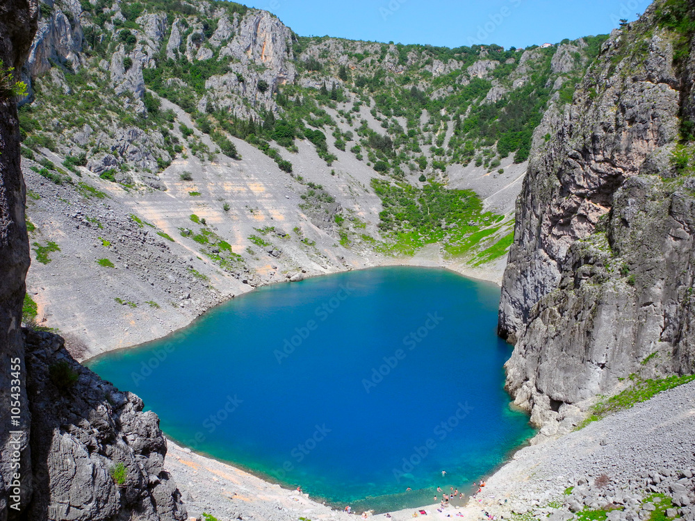 Blue Lake in Croatia.