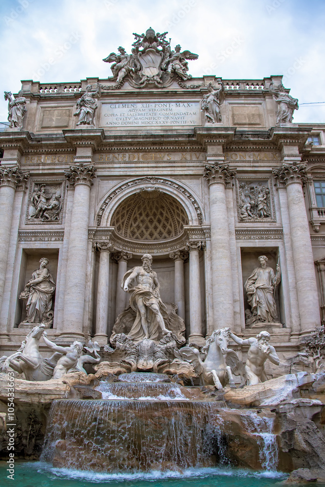 Trevi Fountain in Rome,Italy