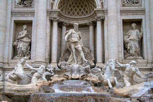 Trevi Fountain in Rome,Italy