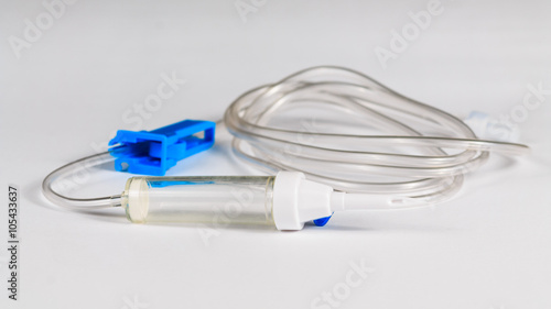 Complete primary catheter on white background