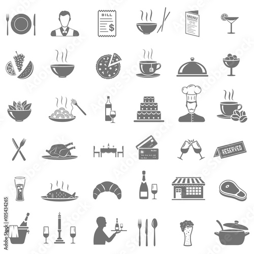 Restaurant Icons Set