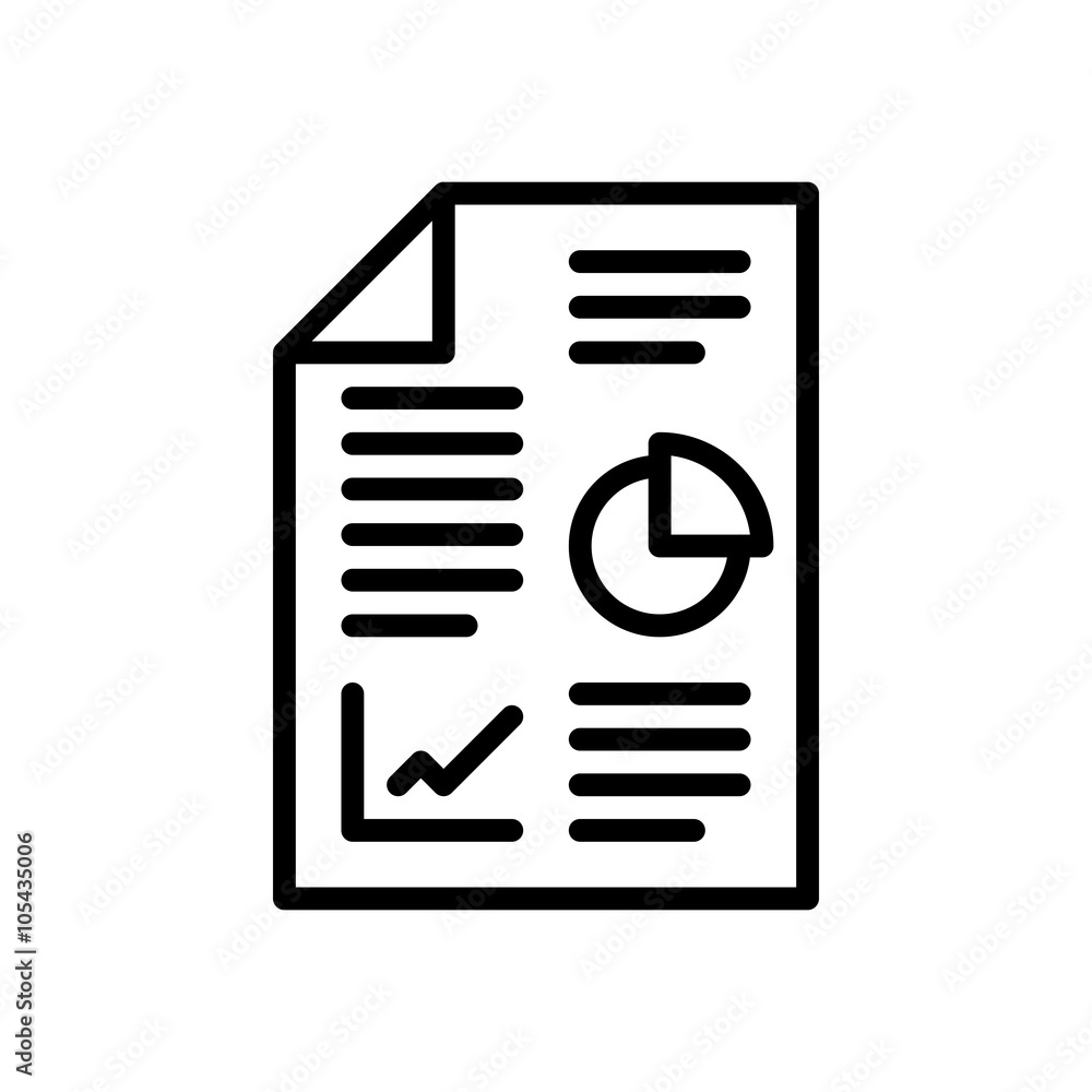 Business Report Icon Business Report Icon