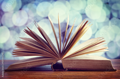 Photography Book or bible open on desk