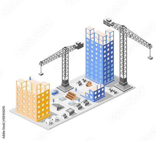 Industrial construction isometrics
