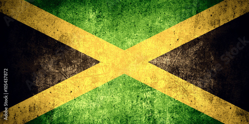 Fototapete flag of Jamaica