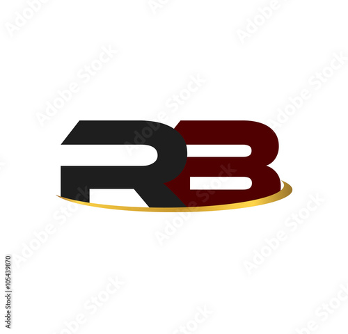 RB alphabet in grey and red with golden curve Free Download RB alphabet in grey and red with golden curve - GFXLoad